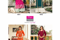 Diya Trends Tadka Vol 04 Kurti With Sharara & Flair Plazzo Collection Design 4001 to 4008 Series (12)