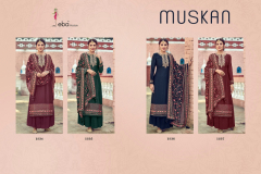 Eba Lifestyle Muskan Heavy Dupatta Embroidery Work 1234-1237 Series 4