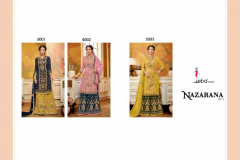 Eba Lifestyle Nazarana Vol 01 Georgette With Embroidery Design 5001 to 5003