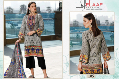 Elaaf Premium Lawn Iman Laxury Lawn Karachi Style Suit 101 to 110 Series 10