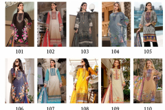 Elaaf Premium Lawn Iman Laxury Lawn Karachi Style Suit 101 to 110 Series 2