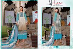 Elaaf Premium Lawn Iman Laxury Lawn Karachi Style Suit 101 to 110 Series 5