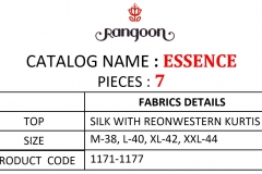 Essence By Series -1171-1177 By Rangoon Silk Kurtis 4