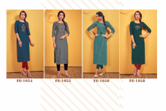 Fashion Galleria Kalindi Vol 01 Viscouse Stright Kurti Collection Design 1054 to 1058 Series (5)
