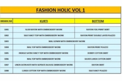 Fashion Holic Vol 1 Kajal Style 1001 to 1008 Series 13