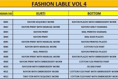 Fashion Table Vol 4 Kajal Style 4001 to 4012 Series 5
