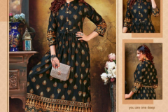 Fashion Talk Gold Coin Reyon Kurti Design 101 to 107 8