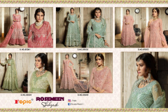 Fepic Rosemeen Shehzadi Net Suits Design 85001 to 85005 7