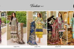 Firdous Exclusive Collection Vol 7 Cotton Pakistani Salwar Suits Design 7773 Series (6)