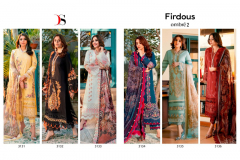 Firdous Ombre 2 Pure Cotton With Heavy Self Embroidery Pakistani Suits Collection Design 3131 to 3136 Series (9)