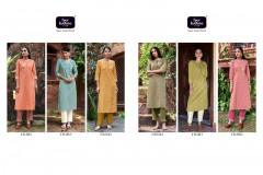 Four Bottons Raabta Pure Cotton Kurti With Bottom Collection Design FB111 to FB116 Series (17)