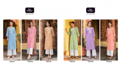 Four Buttons Banyan Tree 3 Cotton Kurti With Bottom Collection Design FB141 to FB3146 Series (19)