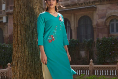 Four Buttons Rozana Vol 02 Heavy Cotton Kurti With Bottom Design 1561 to 1568 3