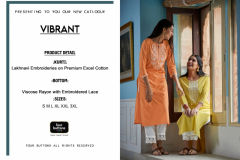 Four Buttons Vibrant Kurtis With Pant Design 1546 to 1550 11