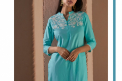 Four Buttons Vibrant Kurtis With Pant Design 1546 to 1550 5