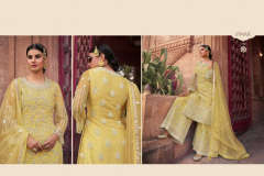 Glossy Shaad Designer Net Sharara Suit Design 99 to 103 Series (7)