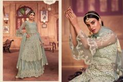 Glossy Shaad Designer Net Sharara Suit Design 99 to 103 Series (8)