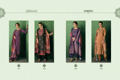 Gramo Bandhej Velvet Salwar Suit Design 441 to 444 Series (7)