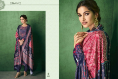 Gramo Bandhej Velvet Salwar Suit Design 441 to 444 Series (8)