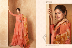 Gramo Navabi Vol 2 Gerogette Top With Palazzo & Dupatta Design 411 to 413 Series (2)