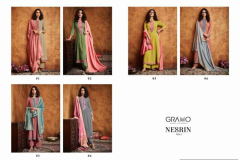Gramo Nesrin Silk Top With Bottom & Dupatta Design 01 to 06 Series (8)