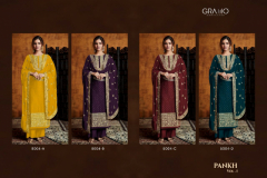 Gramo Pankh Vol 1 Georgette Salwar Suit Design 5004-A to 5004-D Series (5)