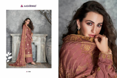 Gulkand By Aashirwad Creation Ajrakh Pure Dolla Silk Design 7190 to 7196 3