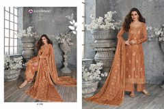 Gulkand By Aashirwad Creation Ajrakh Pure Dolla Silk Design 7190 to 7196 9