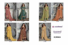 Gulkand By Aashirwad Creation Ajrakh Pure Dolla Silk Design 7190 to 7196