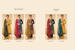 Gulkayra Sonam Gold Salwar Suit Design 7009-A to 7009-E Series (7)