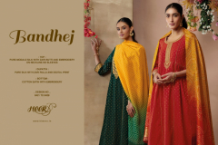 Heer By Kimora Bandhej Collection Pure Modal Silk Zari Butti Design 8421 to 8428 16