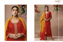 Heer By Kimora Bandhej Collection Pure Modal Silk Zari Butti Design 8421 to 8428 7