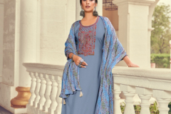 Hermitage Clothing Lehariya Viscose Slub Embroidered Suits Collection Design 1001 to 1008 Series (7)