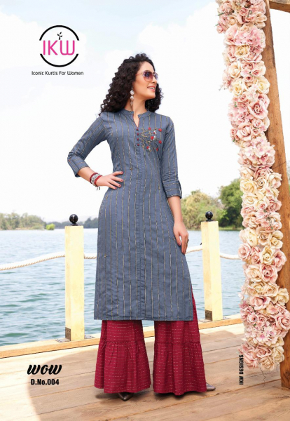 Well And Wow Designer Heavy Cotton Anarkali Long Kurti Collection -  textiledeal.in