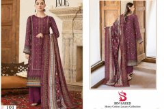Jade Bin Saeed Heavy Cotton Luxury Collection Pure Cotton Pakistani Salwar Suit Design 101 to 106 Series (8)