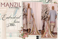 Justuju By FD Creation Manzil Embroidered Lawn 2023 Summer Suits Collection Design 01 to 05 Series (6)