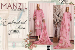 Justuju By FD Creation Manzil Embroidered Lawn 2023 Summer Suits Collection Design 01 to 05 Series (7)