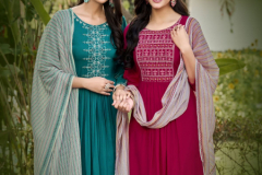 Kadlee Diva Rayon Weaving Kurti With Bottom & Dupatta Collection Design 4001 to 4006 Series (1)