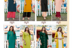 Kadlee Fashion Studio Pankh Vol 02 Heavy Rayon Kurtis With Plazzo Design 1014 to 1021