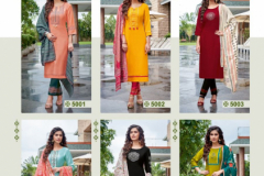 Kadlee Shanaya Kurti With Bottom & Dupatta Design 5001 to 5006 Series (7)