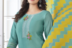 Kadlee Shanaya Vol 06 Rayon Weaving Kurti With Bottom & Dupatta Collection Design 5031 to 5036 Series (1)