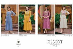 Kailee Fashion Ek Shoot Vol 02 Cotton Handwork Weaving Kurti Collection Design 40101 to 40104 Series (4)