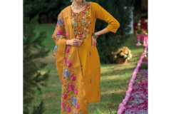 Kailee Fashion Kantha Vol 3 Pure Viscose Silk Kurti With Bottom & Dupatta Collection Design 41311 to 41315 Series (7)