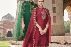 Kailee Fashion Phulwari Pure Viscose Handwork Kurti With Bottom & Dupatta Design 35001 to 35006 Series (1)