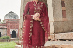 Kailee Fashion Phulwari Pure Viscose Handwork Kurti With Bottom & Dupatta Design 35001 to 35006 Series (11)