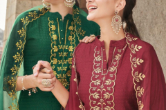 Kailee Fashion Phulwari Pure Viscose Handwork Kurti With Bottom & Dupatta Design 35001 to 35006 Series (12)