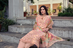 Kailee Fashion Saad Pure Linen Cotton Kurti With Pant & Dupatta Collection Design 40801 to 40806 Series (1)