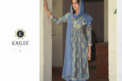 Kailee Fashion Sanduk Pure Viscose Muslin Kurti With Botton & Dupatta Collection Design 40701 to 40708 Series (3)