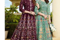 Kajal Style Fashion Colorbar 6 Rayon Long Kurti Design 7001 to 7009 Series (3)