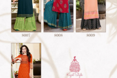 Kajal Style Fashion Lable 8 Rayon Kurti With Palazzo Design 8001 to 8010 Series (13)